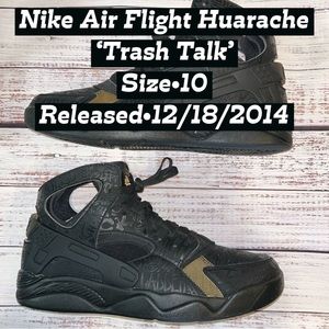 Nike Air Flight Huarache
‘Trash Talk’. Size-10. Excellent Condition.